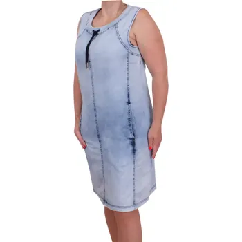 Dámské šaty Šaty se stahovací šňůrkou Linda 71890 sv. jeans velikost 38