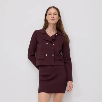 Dámská sukně Reserved - Žerzejová minisukně - tmavě fialová - 084GS-49X - 084GS-49X-M