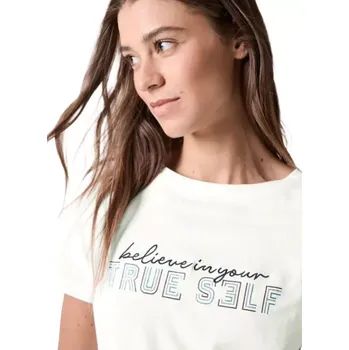 Dámské tričko Dámské tričko Cecil s krátkými rukávy 322095 bílá perla velikost L