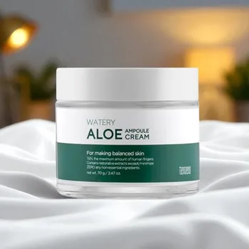 Pleťový krém TENZERO - Watery Aloe Ampoule Cream 2X - Krém s Aloe a Dvojitou Silou Ampule - 70 g