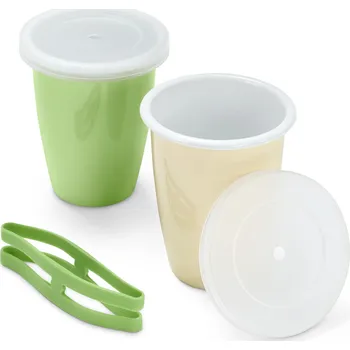 Jednorázové nádobí 632005 - Tchibo - Piknikové kelímky - barva: bílá