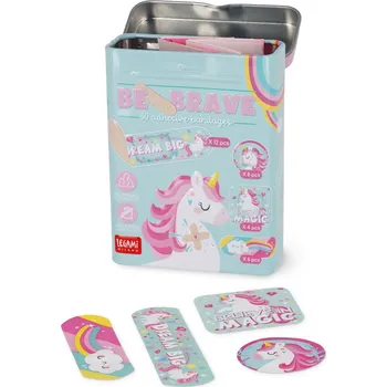 Legami Be Brave - 30 Printed Adhesive Bandages - Unicorn