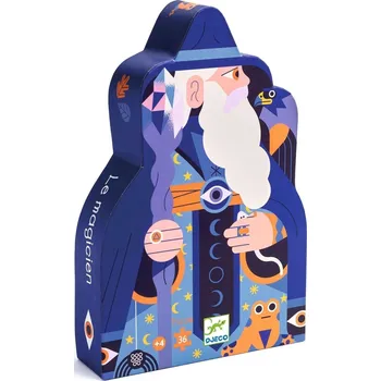 Puzzle Djeco Puzzles - Silhouette puzzles The magician and the crystal scepter