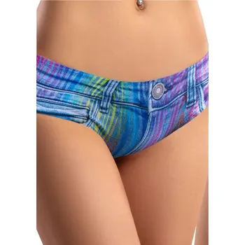 Kalhotky Dámské kalhotky s potiskem Memème Denim zebra velikost S-34/36