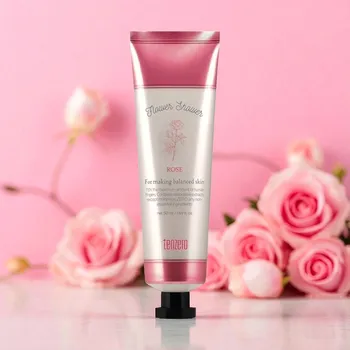 Péče o ruce TENZERO - Flower Shower Hand & Nail Cream Rose - Květinový krém na ruce a nehty s růží - 50 ml