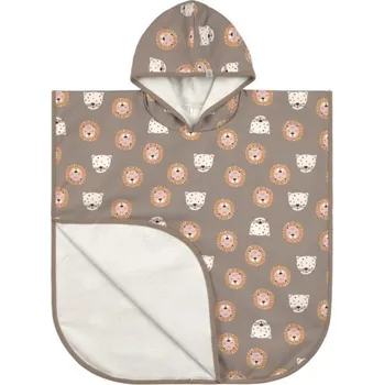 Lassig Beach Poncho wild cats choco