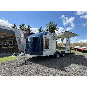 Přívěs k motorovému vozidlu Skříňový přívěs DEBON C1000®, MODRÝ