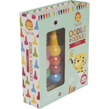 omalovánky Tiger Tribe Oodle Doodle Crayon Set - Animals