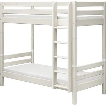 Dětská postel Flexa Palanda extra vysoká Flexa - Classic s rovným žebříkem (borovice bělená)