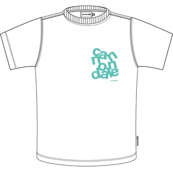 Pánské tričko Cannondale Lifestyle T-Shirt - white/turquoise S