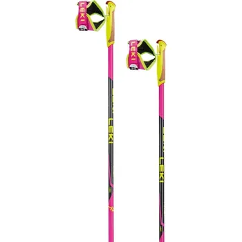Běžkařská hole Leki HRC Junior - neon pink/black/neon yellow 110