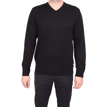 Pánský svetr Pánský svetr s véčkovým výstřihem Jordi 832 černá velikost M