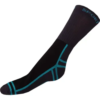 Dámské ponožky Ponožky DVJ SportMove černo-tyrkys velikost 41-42