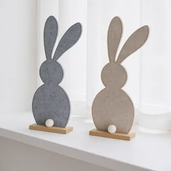 Velikonoční dekorace BOLTZE Zajíc z plsti Kayra 2 druhy 45 cm Barva: Béžová