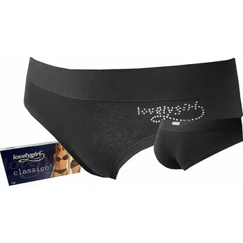 Kalhotky Kalhotky Lovely Girl 6393 černá velikost M-38/40