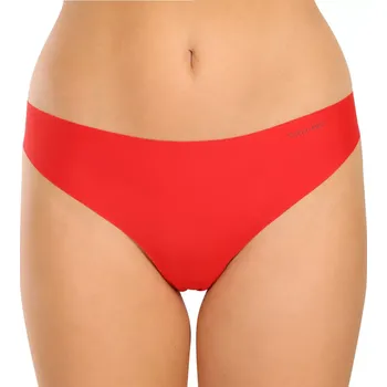 Kalhotky Dámské kalhotky laserem střižené Calvin Klein QD5148E červené velikost XL-46/48