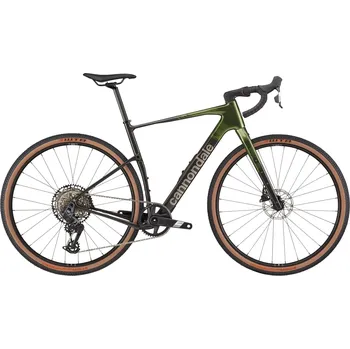 Sport Cannondale Topstone Carbon 2 AXS 1X - Spruce Green w/ Raw Carbon and Meteor Gray 51 2025, 28" 2025, 28"