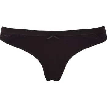 Kalhotky Lovely Girl bavlněná tanga 6652 černá velikost S-34/36