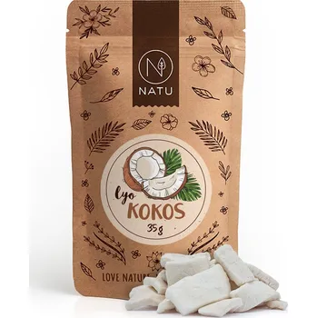 Sušená potravina NATU Lyofilizovaný kokos plátky 35g