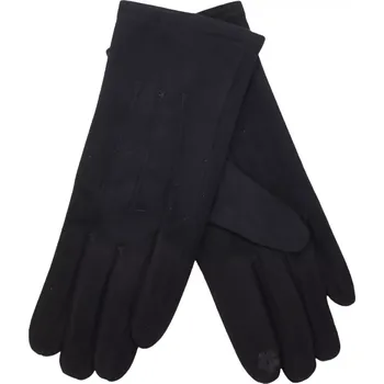 Šála Dámské jednobarevné prstové rukavice H903 černé velikost M