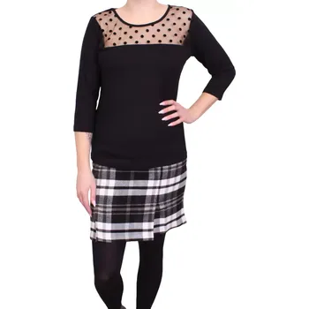 Dámská tunika Dámský elegantní top Orange Point 2519 černý velikost L