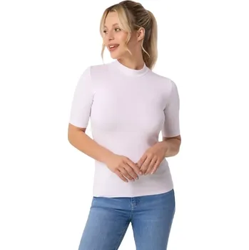 Dámské tričko Dámský stojáček s krátkým rukávem Babell Layla bílá velikost XXL