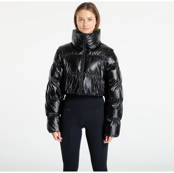 Pánská bunda Bunda adidas Essentials Glossy 2-In-1 Cropped Puffer Black L