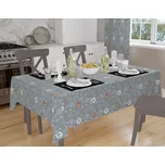 Vánoční ubrus teflonový - V7 - Veselé Vánoce Rozměry: 140x140, Tvar: Čtverec