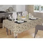 Vánoční ubrus teflonový - V10 - větvička Rozměry: 120x180, Tvar: Ovál