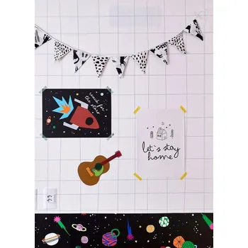 Tapeta Mooui Brasil wallpaper- Irregular grid gray