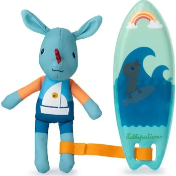 plyšák Lilliputiens - surfař dráček Joe - magická hračka do vody