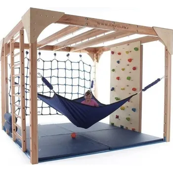 Trampolína EMPIS Závěsná trampolína s bungee pružinami Barva: Zelenožlutá