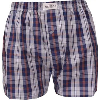 Trenýrky Pánské popelínové trenýrky Climber 3100C1 světle šedá-jeans kostka velikost L-50/52