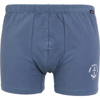 Boxerky Pánské boxerky bavlna/lycra Andrie PS 5827 petrol velikost 3XL-62/64