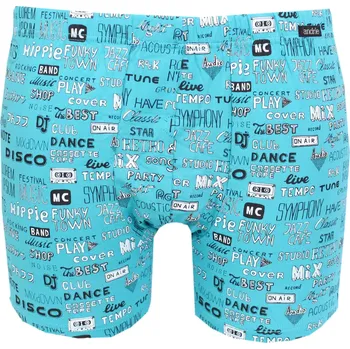 Pánské boxerky s modalem Andrie PS 5876 tyrkys velikost XXL-58/60