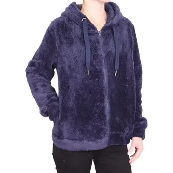 Dámská mikina Dámská chlupatá mikina s kapucí m.x.o. 54227 navy velikost M