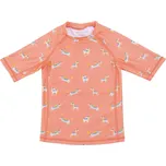 Wouki Dětské UV triko s krátkým rukávem Ruwa - Peach pink