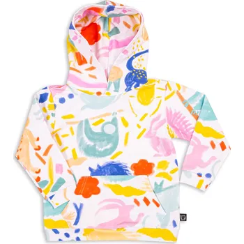 Chlapecká mikina Wouki Dětská mikina WASHI - pink jungle 86