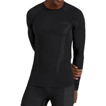 Falke Men long sleeve Shirt Wool-Tech - black XXL