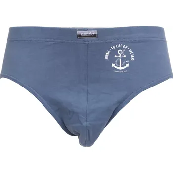 Slipy Pánské slipy bavlna/lycra Andrie PS 3576 petrol velikost L-50/52