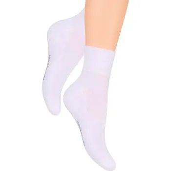 Dámské ponožky Kotníčkové ponožky se zesíleným chodidlem Steven 1040 bílá velikost 41-43