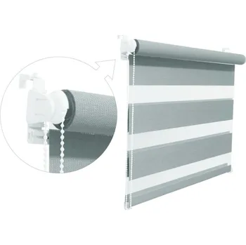 Roleta ZEBRA-SHOP Roleta DEN A NOC / MINI / PREMIUM / šedá / BH 190 Barva mechanizmu: šedá, Výška: 150, Šířka: 38