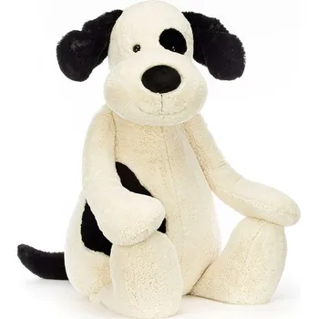 plyšák Jellycat Bashful Black & Cream Puppy Giant