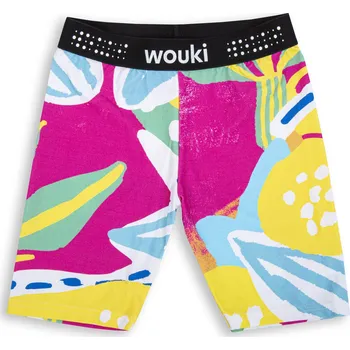 Cyklistické kalhoty Wouki Dívčí biker kraťasy Sakura - Yellow 158