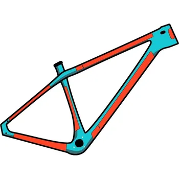 Řetěz na kolo RideWrap Covered Protection Hardtail MTB Frame Kit - matte uni
