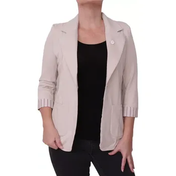 Dámské sako Stylové dámské sako Megi světlá káva velikost L/XL