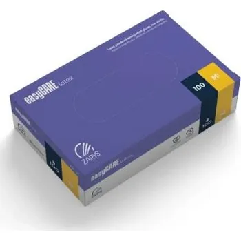 Pracovní rukavice easyCARE by ZARYS easyCARE - latexové rukavice, pudrované, vel. XS-XL, (100ks), nesterilní Velikost: M