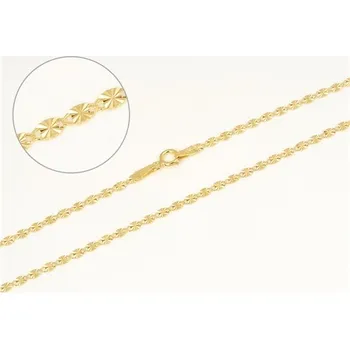 Řetízek Řetízek ze žlutého zlata valentina broušený 45 cm ZLR1600F + DÁREK ZDARMA