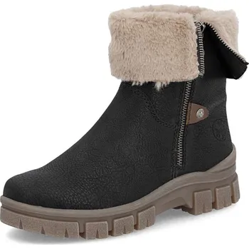 Dámské kozačky Dámská kotníková obuv RIEKER Z1182-00 černá W5 39