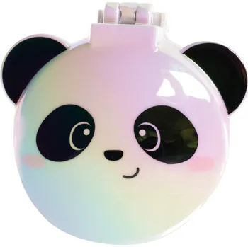 Legami Hairbrush With Mirror - Nice Hair - White - Panda